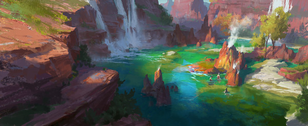 rainbow sea