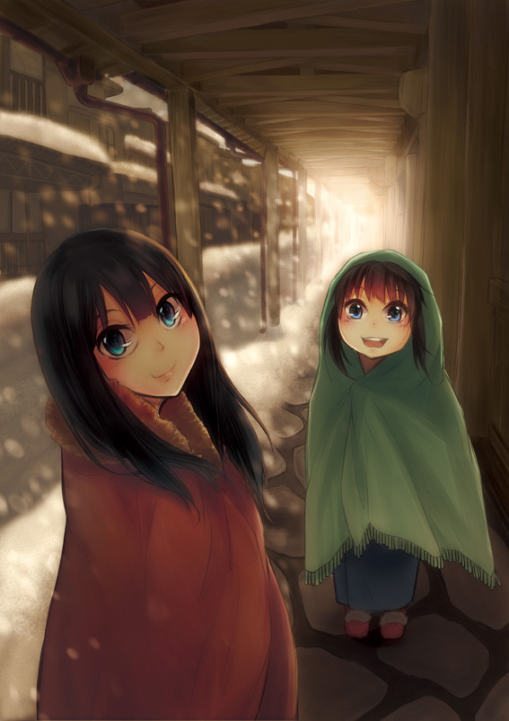 かくまき少女