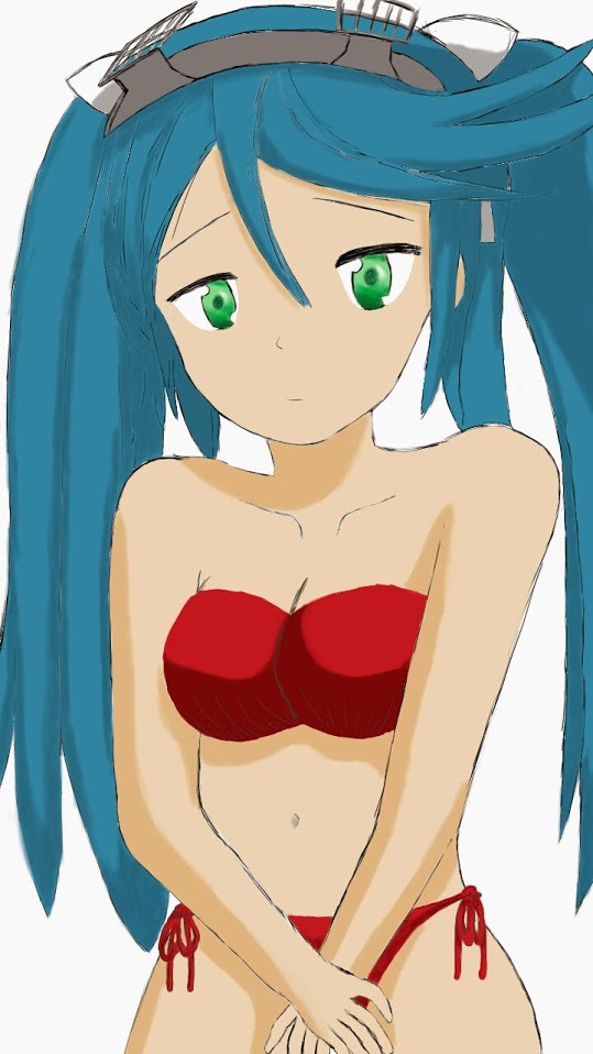 水着の五十鈴ちゃん