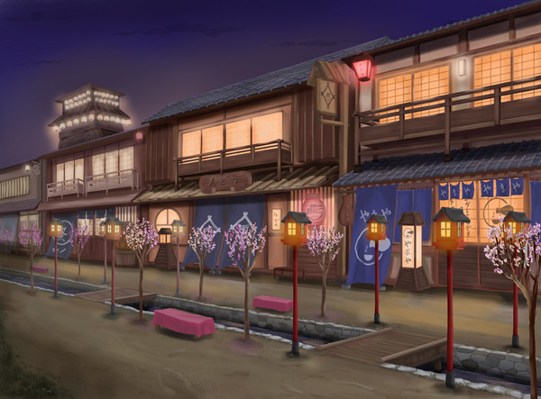 江戸っぽい町