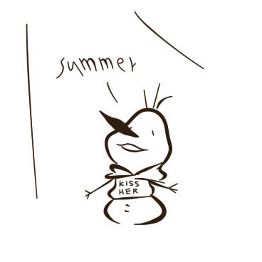KISS HER hoodie-Olaf