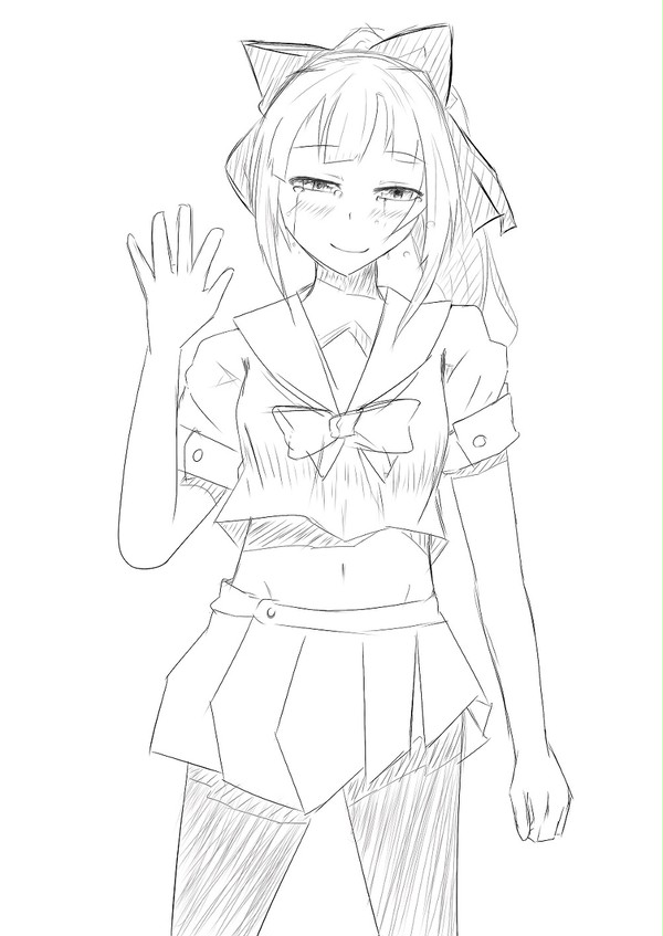 夕張線画練習