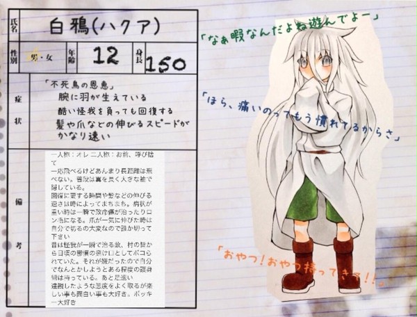 【第3病棟】白鴉【患者】