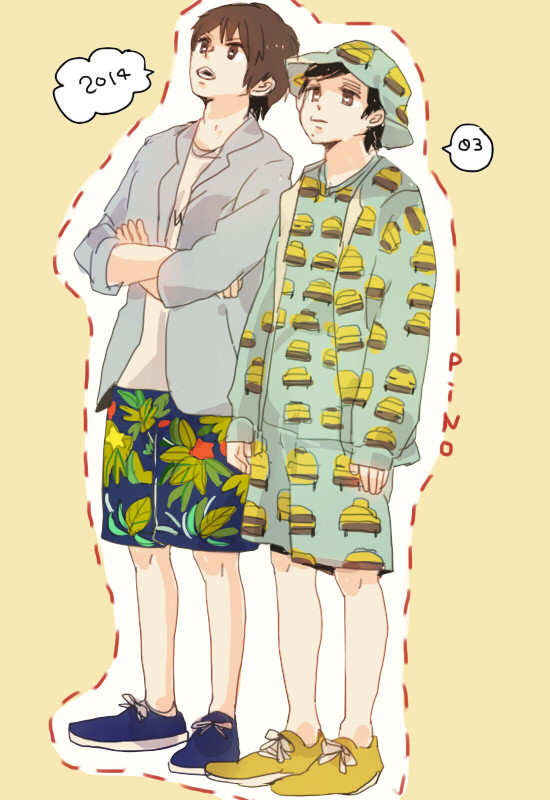ハーフパンツコンビ
