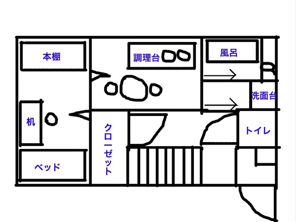 【DCW】割鞘ほなみ自宅間取り図