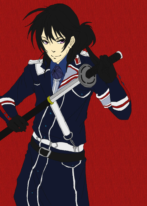 若、軍服。