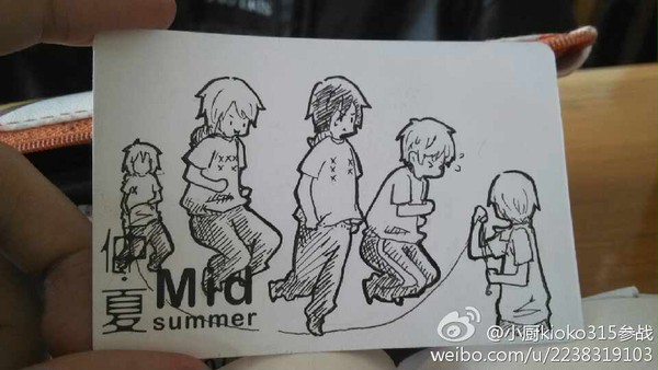 Root Fiveの長縄跳び編を描いてみた