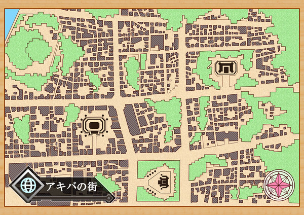 『アキバの街』地図