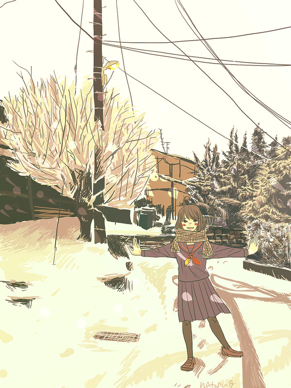 季節外れの雪