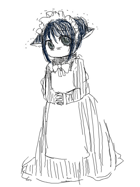 メイドつめ。