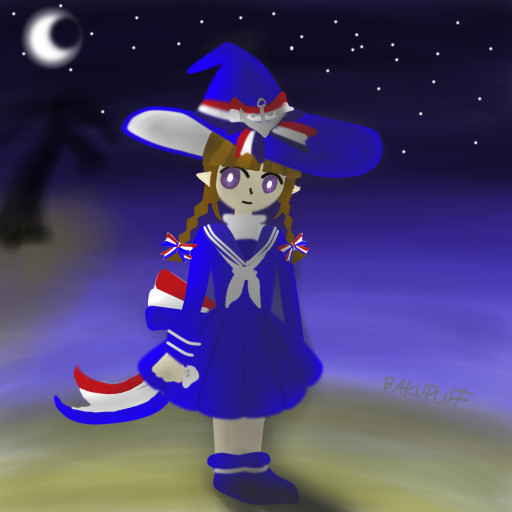 大海原と夜