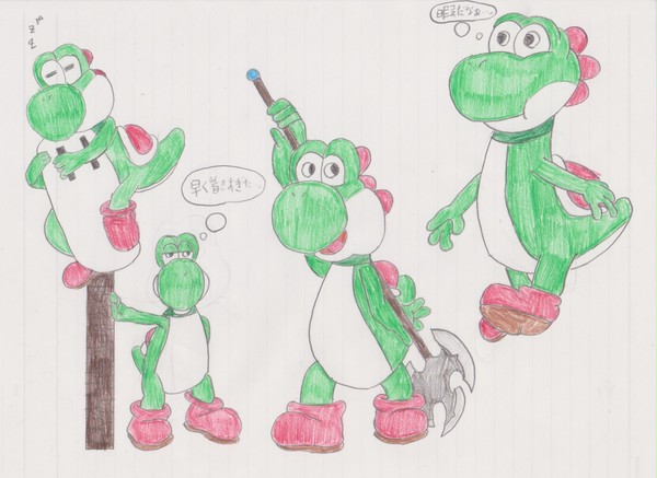 ヨドルンの色んな動きを描いてみる
