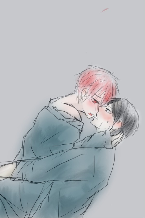 えっちぃ雰囲気の虹赤