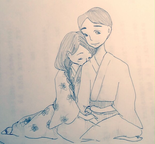 寄り添う（まえから）
