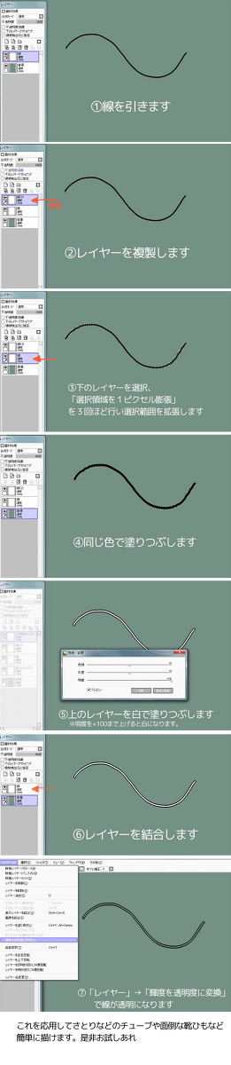 【SAI】私的紐の描き方 - 1/1