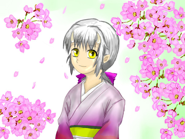 鬼千鶴と桜