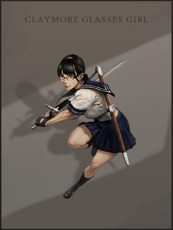 CLAYMORE GLASSES GIRL