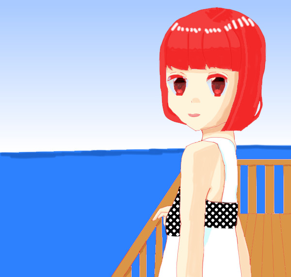海と女の子