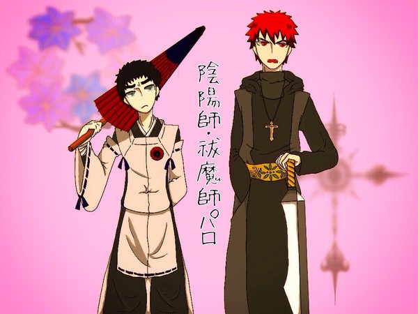 陰陽師笠松と祓魔師かがみん