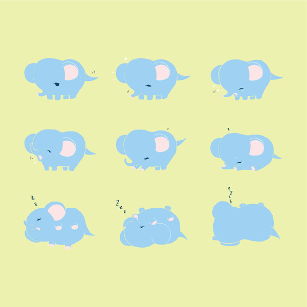 ぞうのぱおちゃん@ZZZ【ねむねむ動物園】