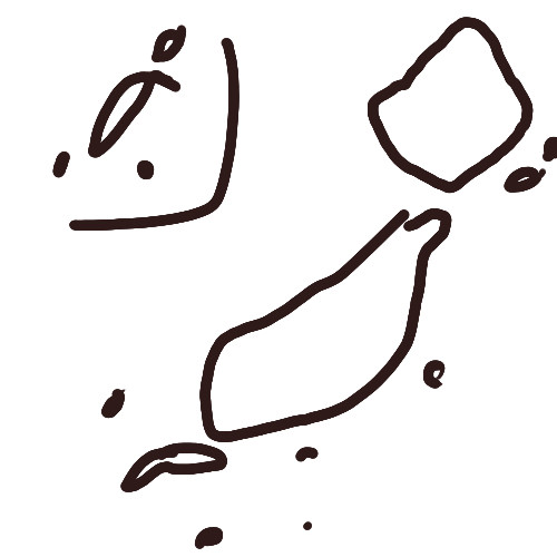 殴り書きおおよそ日本