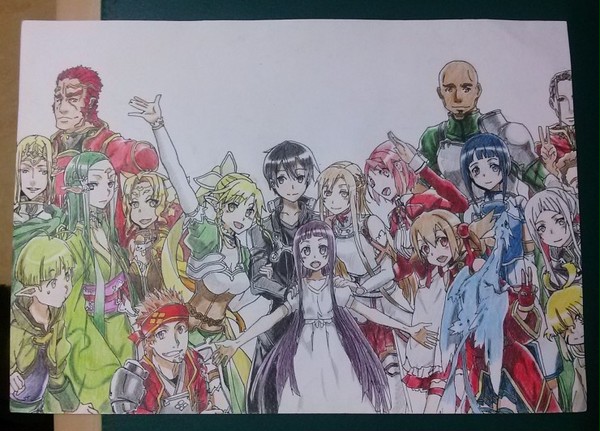 SAO : AnySketch APPを使って直接描いた！
