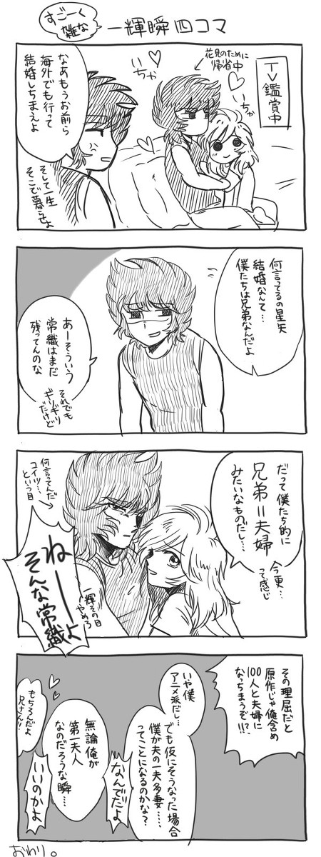 どうでもいい一輝瞬まんが(腐)