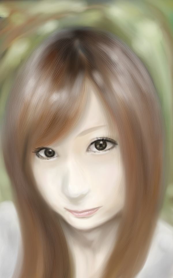 女性 ポートレート風 似顔絵