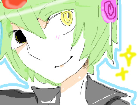 マウスで描いた＾ｑ＾