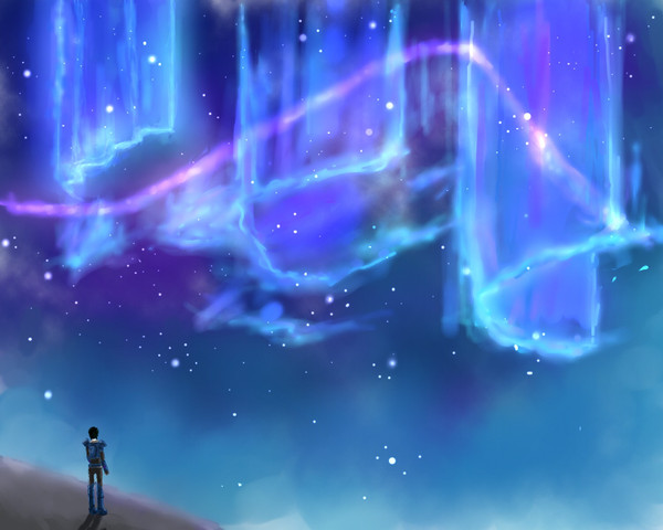 第四平行宇宙的极光