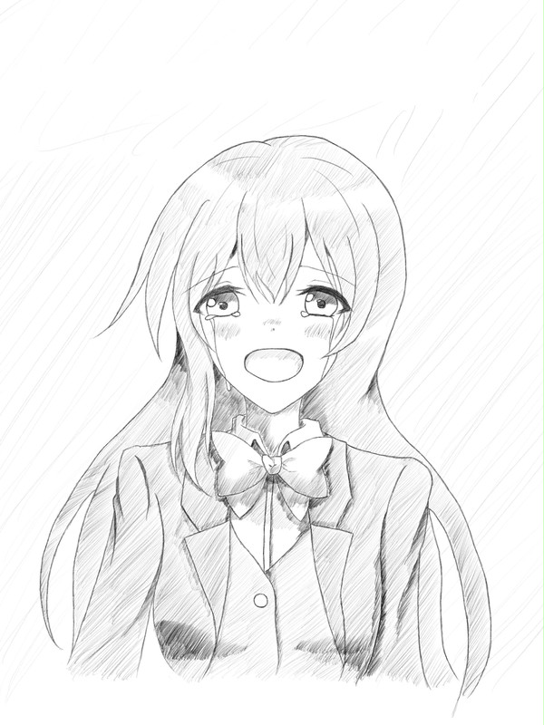 小説表紙用鉛筆風にこ