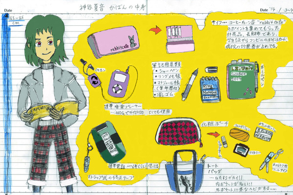 【院生days】神谷夏音「かばんのなかみは」