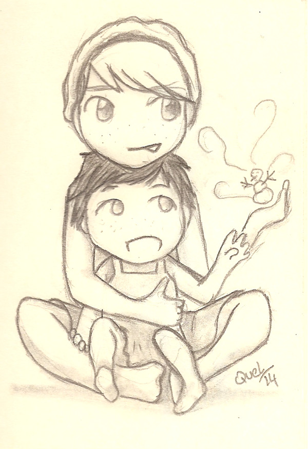 Little Elsa and little Anna