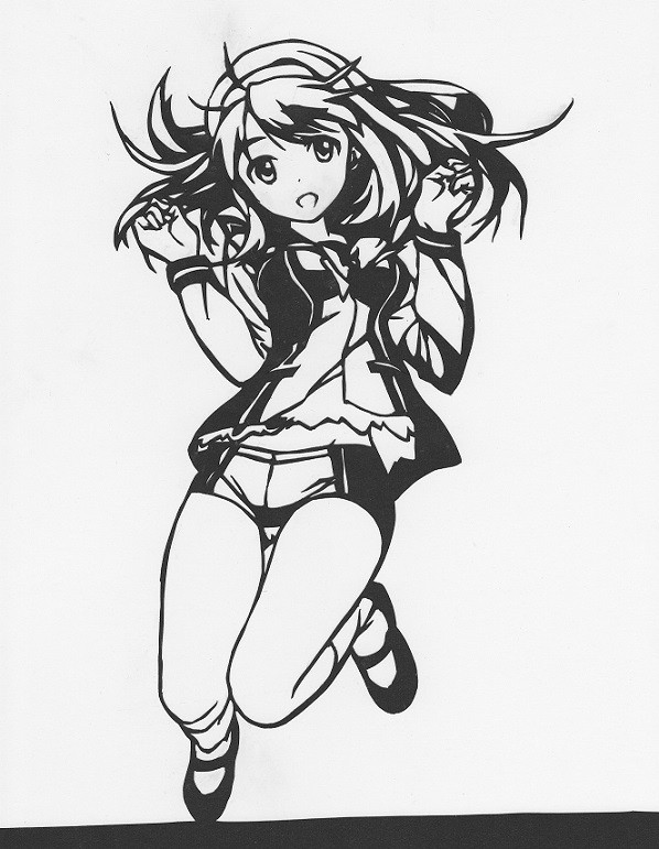 【切り絵】あおい