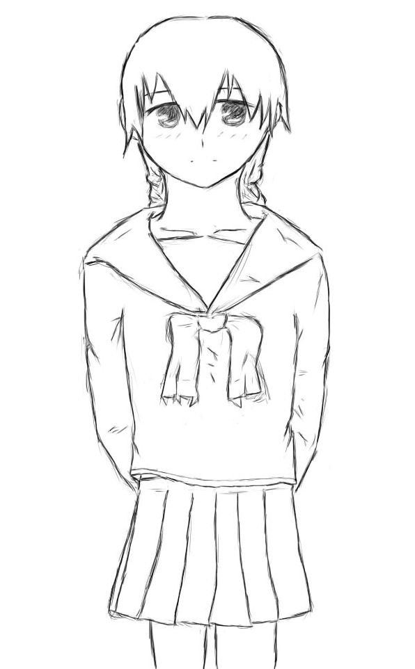 艦隊これくしょんの艦娘のラフ