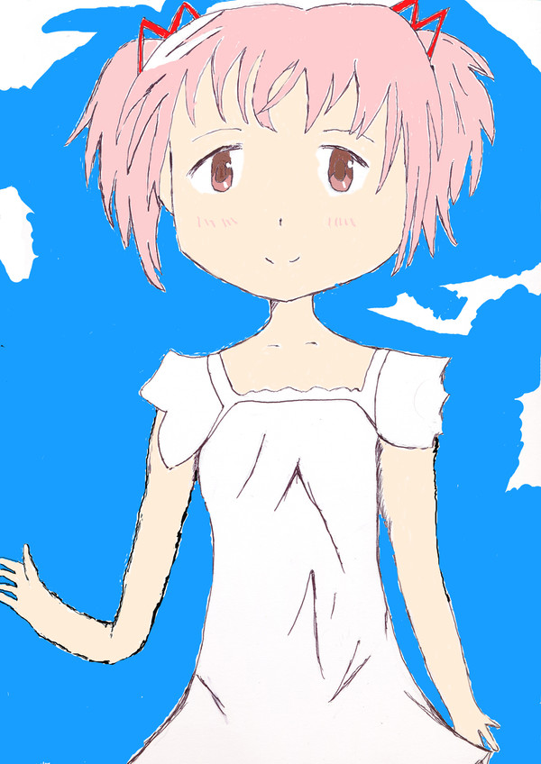 白ワンピまどかちゃん練習