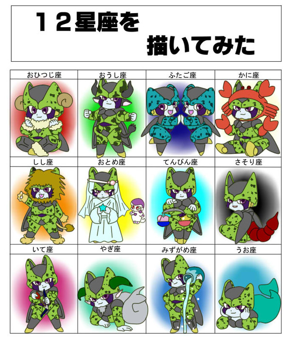 セルによる12星座