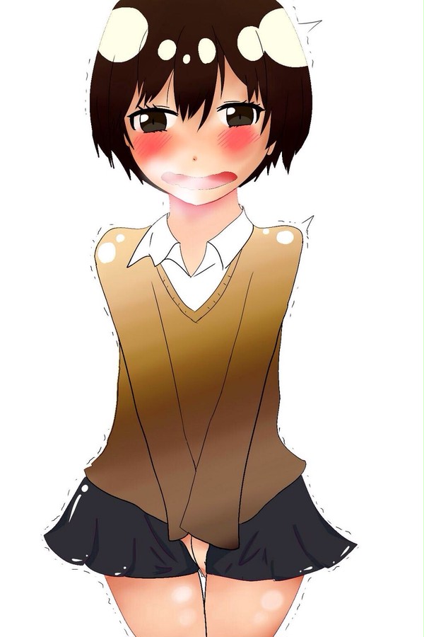 赤面落書き