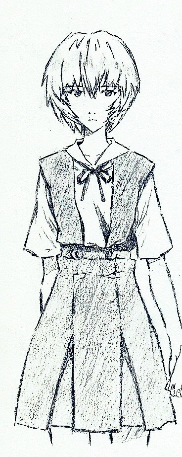铅笔画 Ayanami