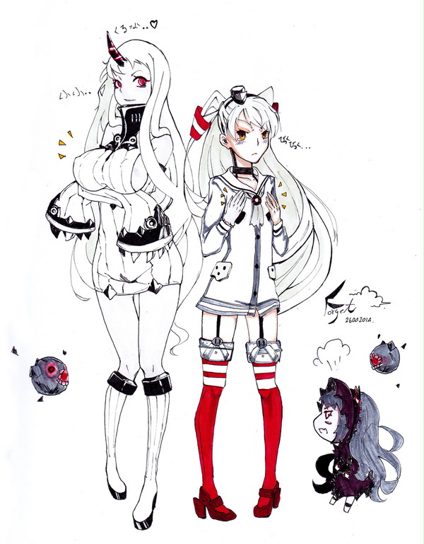 港湾棲姫&天津風