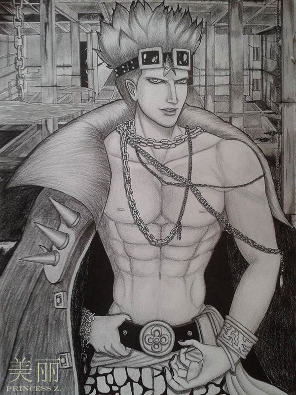 Eustass captain Kid in warehouse