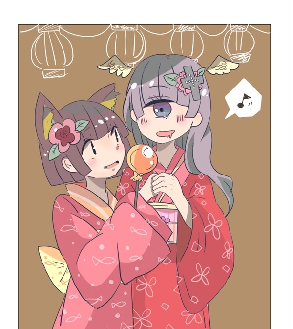 一緒にお祭りへ。