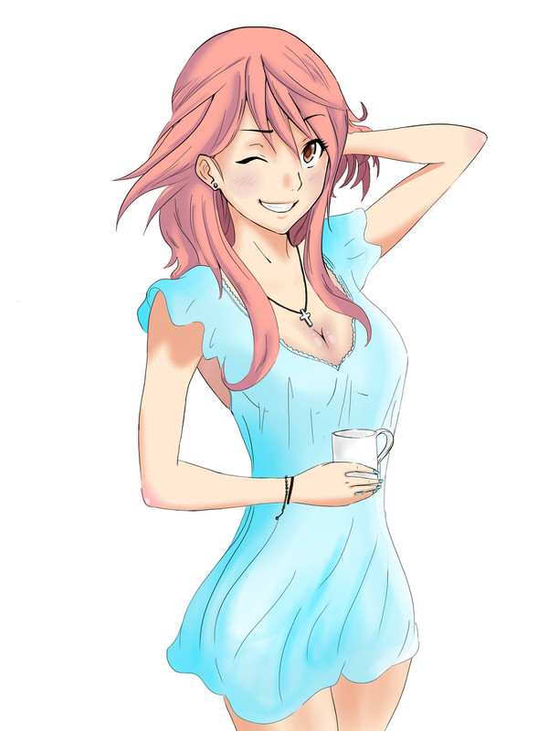 Girl - coffee break