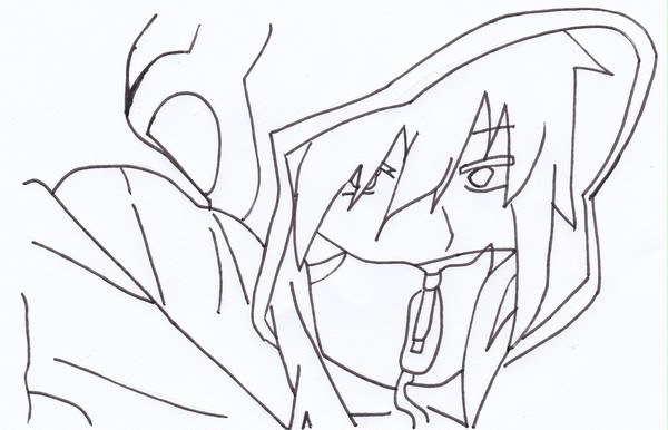 キド（線画・塗ってください）