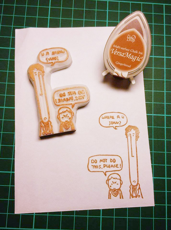 【消しゴムはんこ】Sherlock