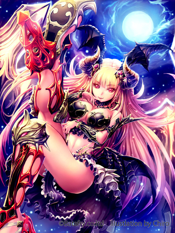 【仕事絵】 蒼月魔ミラ