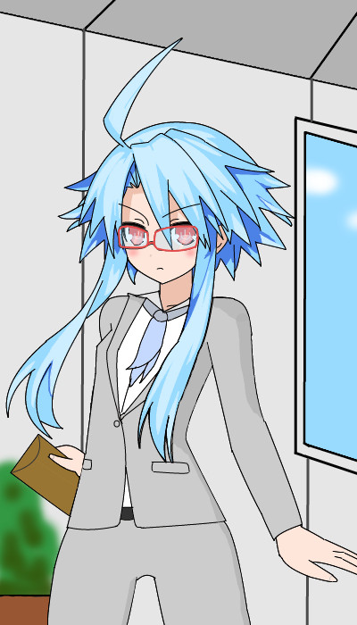 初ホワイトハート様描き(スーツ姿)