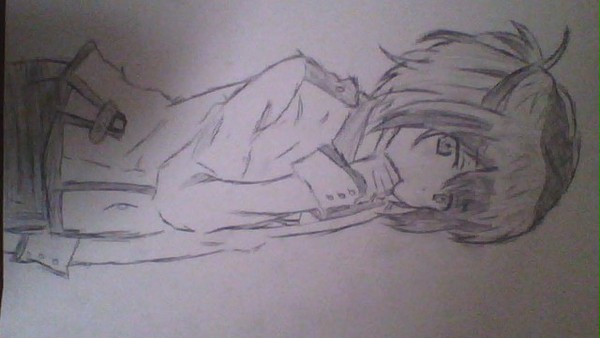 手描きの絵その３９　盗賊山恵