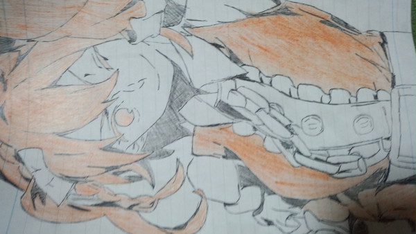 モモ模写（下手くそ）