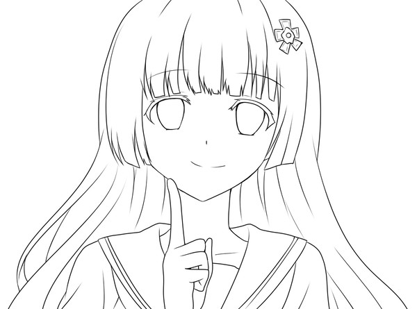 -線画-  誘宵美九